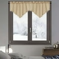 thumbnail image 5 of AUQ Valances for Windows Valance Curtains for Kitchen Bedroom Bathroom Living Room Boho Triangle Valance Curtains Farmhouse Window Valance Swag Curtains Rod Pocket Cafe Valance for Laundry Basement, 5 of 7
