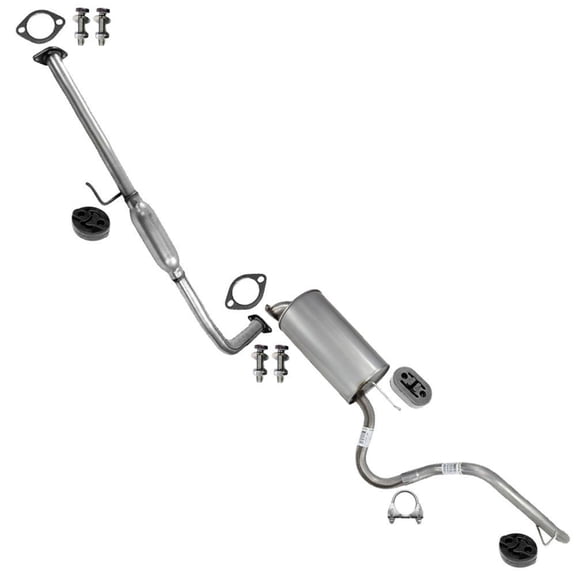 Northeastern Exhaust Resonator Pipe & Muffler Fits 2007-2012 Hyundai Elantra 2.0L (ULEV Federal Emissions Only) - Direct Fit | System Kit
