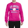 thumbnail image 2 of Wild Bobby City of Los Angeles LA Baseball Fantasy Fan Sports Unisex Crewneck Sweatshirt, Fuschia, XX-Large, 2 of 6