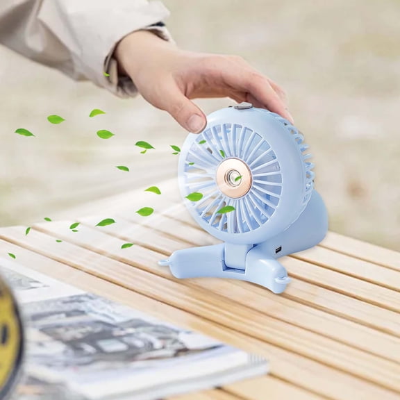 Portable Handheld Misting Fan,Rechargeable Battery Operated Spray Water Mist Fan Foldable,4 Speeds,Small Personal Cooling Fans for Outdoor,Travel, Makeup, Home, Office, Camping