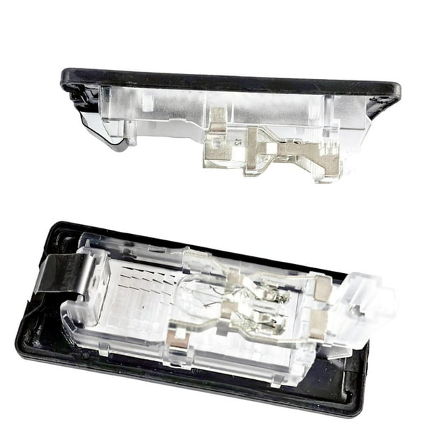 2 Piezas Luz para Matrícula Trasera Lámpara de Repuesto para Placa de Número Accesorios de Iluminación de Automóviles Construcción Robusta Adecuada