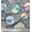 Gray, variant on Soimoi Rayon Fabric Circle,Fish & Cute Animals Patchwork Print Fabric by The Yard 56 Inch Wide