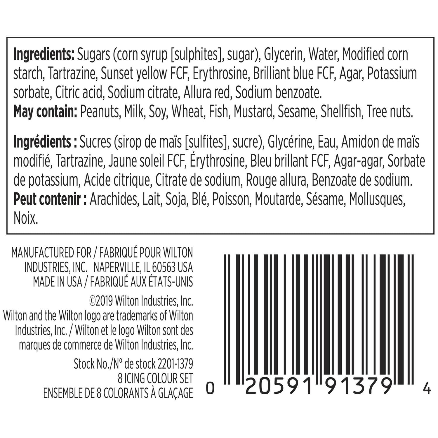 Wilton Icing Colours Set, Icing Colours, 8-Pack