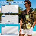 thumbnail image 6 of KUIFORTI Couple Matching Outfits Matching Vacation Outfits for Couples Soft and Comfortable Casual Beach Vacation Party Shirt Suitable for Everyday Casual Wear Polynesian Tribal Plumeria, 6 of 7