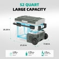 thumbnail image 4 of Alpicool Car Refrigerator 52 qt Portable Fridge, Independent Control Portable Refrigerator Dual Zone with APP, 12V Refrigerator Rapid Cooling -4℉ to 68℉ RV Fridge Electric Cooler for Outdoor, 4 of 18