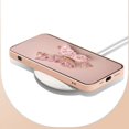 thumbnail image 3 of Luxury Flat Butterfly Pattern Phone Cover For iPhone 15 Pro 14 13 12 Pro Max 11 Shockproof Bumper Tempered Glass Hard Back Case ZR, 3 of 7