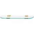 thumbnail image 2 of Alno A8950-18 Euro Series 18" Wide Glass Bathroom Shelf - Brass, 2 of 5