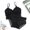 12-Black, variant on YWDJ Bras for Women Plus Size Pullover Lounge Bras Wireless Comfortable Bras Spaghetti Straps Full Coverage Push up Wrap Bras Padded Plus Size Lace Comfy Bras Solid Sleep Bras Wine One Size