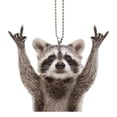 thumbnail image 2 of Lindo Mapache Llavero Anillo Coche Animal Decorativo S Acrílico, 2 of 9