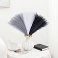 thumbnail image 6 of TETOU 50pcs Pampas Grass,17in Artificial Fluffy Vase Filler Flower Arrangement for Home Room Birthday Bathroom Party Wedding Boho Decoration(Black & Grey & White), 6 of 9