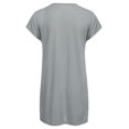thumbnail image 4 of Innerwin Tee Manches Courtes Hauts pour Dames Travail Col en V T-Shirt Ample Gris 2TG, 4 of 8