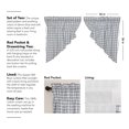 thumbnail image 5 of VHC Brands Sawyer Mill Plaid Curtain Prairie Swag Set, Blue (2 Panels), 5 of 5