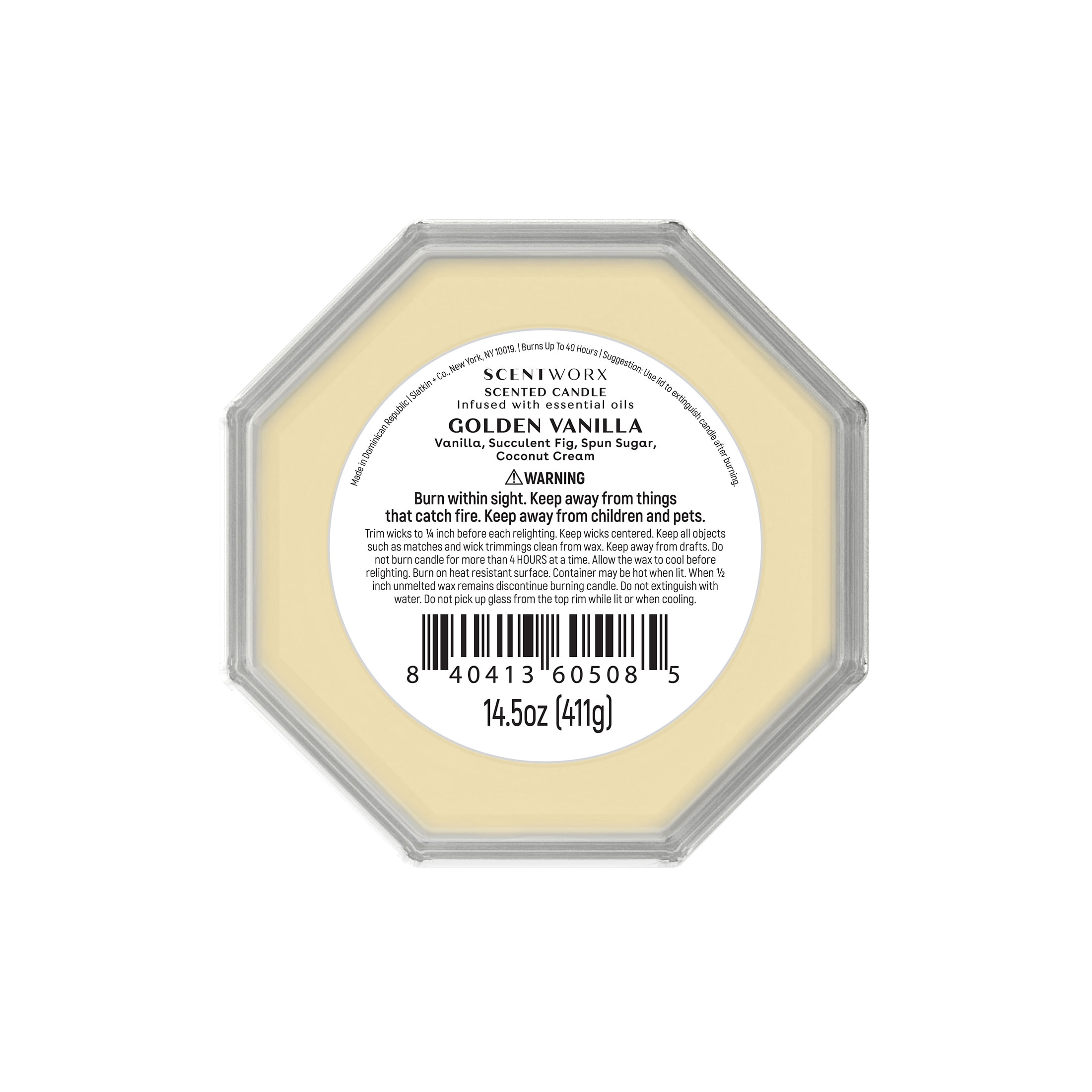 Scentworx 14.5 oz Golden Vanilla 3-Wick Jar Candle by Slatkin & Co