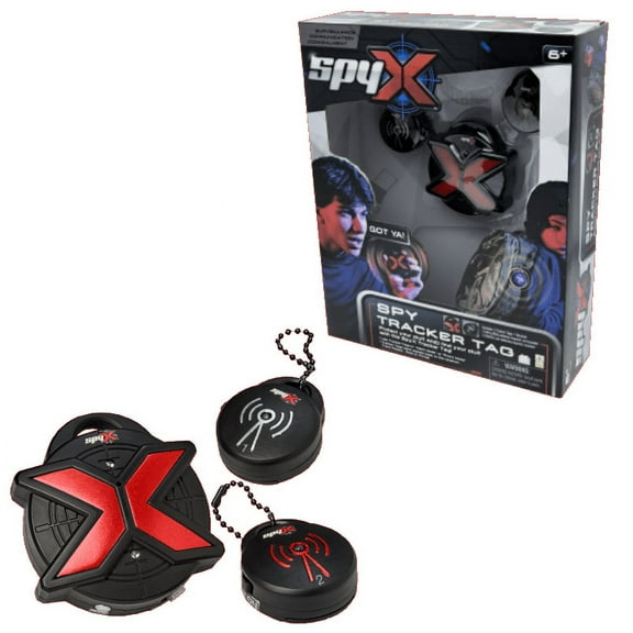 SpyX Spy Tracker Tag - Spy Tracking Toy Gadget For Kids. Protect & Find Your Stuff Or People You Want To Track. Alarm / Track Modes. 2 Spy Tags and 1 Receiver Included