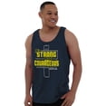 thumbnail image 5 of Strong Courageous Christian Faith Tank Top T Shirts Men Women Brisco Brands S, 5 of 6