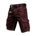 thumbnail image 5 of CONZONE Mens Cargo Shorts Buttons Summer Shorts For Men Camouflage Lightweight Loose Fit Outdoor Shorts With Pockets, 5 of 5