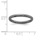 thumbnail image 6 of Sterling Silver Black-Plated Polished Ring, 6 of 10