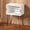 Whitewashed, variant on Rustic Wood-Like Crate End Table