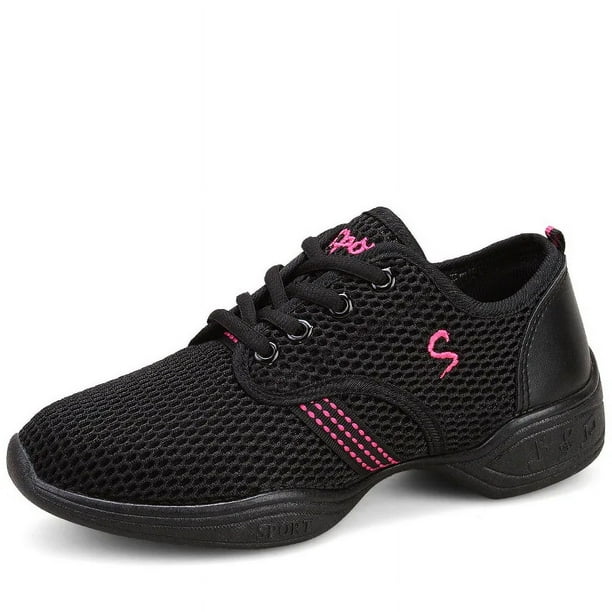 XIHAHA zapatillas de deporte de moda con suela exterior blanda, zapatos de baile transpirables, zapatillas de deporte para mujer, zapatos de práctica, zapatos de baile modernos de Jazz