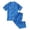 Blue, variant on REDARER Toddler Boys Girls Short Sleeve Leopard Prints Tops T Shirt Pants Casual Outfits,5-6 Years