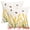 Yellow, variant on Unique Bargains Cotton Boho Plant Embroidery Soft Square Throw Pillow Covers Light Pink