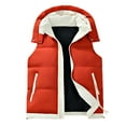 thumbnail image 2 of Lovzfmll Men's Puffer Vest, Hooded Thickened Cotton Sleeveless Warm Vest, Youth Quilted Jacket Outerwear, Winter Vest for Men, 2 of 9