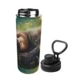 thumbnail image 2 of Yiaed Daisy Sleeping Sloth Print Sports Insulated Kettle Bottle Reusable Stainless Steel Insulated Cup, Outdoor Portable Casual Stainless Steel Insulation Cup, 2 of 7