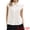 White, variant on Women's Cute Floral Tops Ruffle Cap Sleeve Button Down Dressy Shirts XS Pink