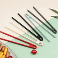 thumbnail image 2 of Bread Food Tongs Non-Slip Serving Barbecue Salad Clip Long Handle Steak Clamp Home Kitchen Cooking Tools Red, 2 of 5