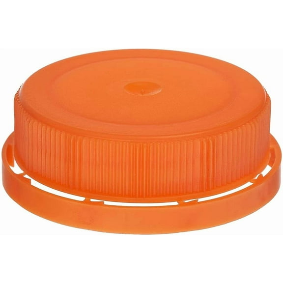[700 Pack] Orange Tamper Evident 38MM Ratchet Caps and Lids for Plastic Juice Bottles For HDPE and Clear Plastic Juice Bottles, Smoothie Bottles, Fresh Squeezed Juice Container