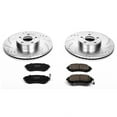 thumbnail image 3 of PowerStop Front Z23 Evolution Sport Carbon-Fiber Ceramic Brake Pad and Drilled & Slotted Rotor Kit Fits: SAAB SUBARU Select Models K2373, 3 of 10