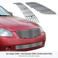 thumbnail image 3 of APS Premium Stainless Steel Chrome 8x6 Billet Grille Compatible with Nissan Altima 2005-2006 Combo N19-S56978N, 3 of 7