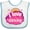 White and Blue, variant on Inktastic I Love Dancing Dance Teacher Girls Baby Bib
