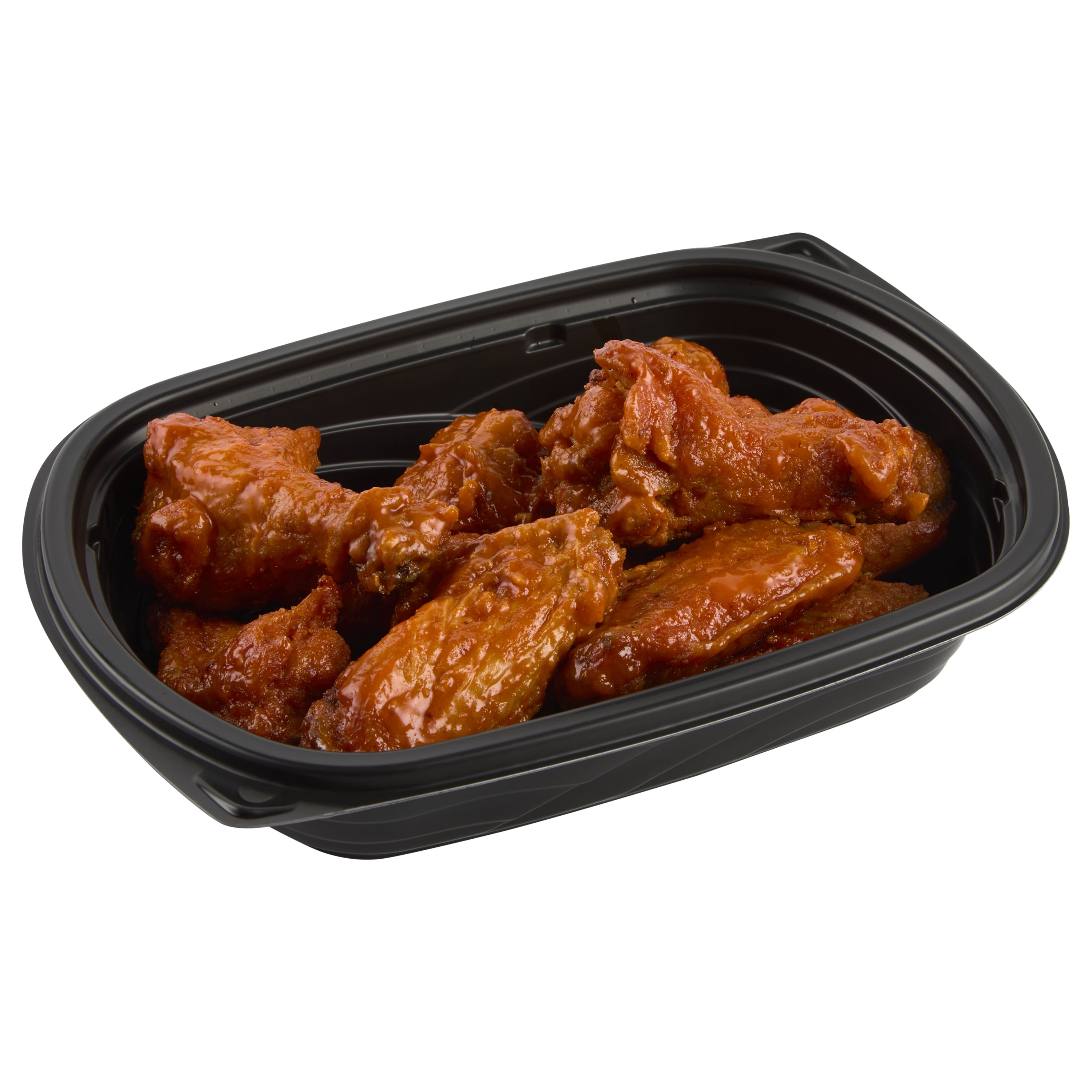 Freshness Guaranteed Hot and Ready-to-Eat Bone-in Buffalo Chicken Wing Tray, 10 Piece
