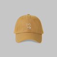 thumbnail image 2 of Djtdsds Double Heart Embroidered Baseball Cap Light Blue Washed Cotton Adjustable Curved Brim Sun Hat for Women Men Casual Daily Outdoor Size:One Size, 2 of 3
