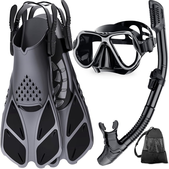 Equipo de Snorkel Zenoplige con Máscara, Aletas y Tubo para Adultos