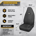 thumbnail image 2 of CAT Semi Truck Seat Covers, Breathable Mesh Universal Fit, Black, 2 of 7