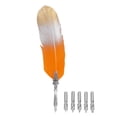 thumbnail image 2 of Pluma Estilográfica BuyWeek Clásica Vintage Naranja Degradado, 2 of 8