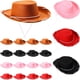 thumbnail image 1 of Sombreros de vaquero para niños Coume Western Party, de fieltro, 20 unidades, 1 of 7