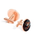 thumbnail image 3 of Floral Animal Men's Stainless Steel Shirt Cufflinks for Formal Attire, 3 of 6