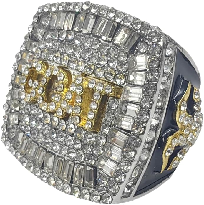 Goat Championship Rings Award Trophy Greatest of All Time Gift for Tournament and League Champion Winner