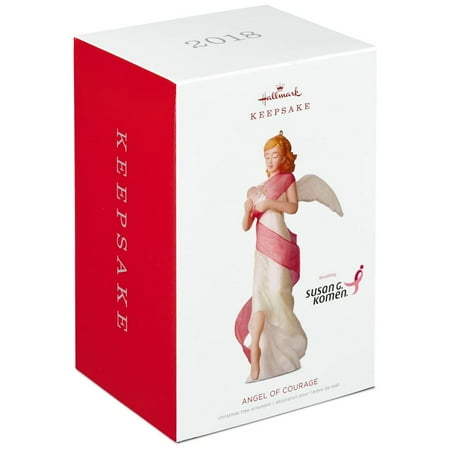 Courage Angel Ornament - Hallmark Keepsake 2018 Angel of Courage Porcelain Ornament Supporting Susan G. Komen®