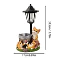 thumbnail image 3 of Cat Garden Statue Solar Powered LightwithPlanterforOutdoor Yard Patio Decor, 3 of 5