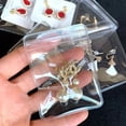 thumbnail image 4 of Transparent PVC Jewelry Organizer Package Bags Clear Anti-Oxidation Bag Earring Necklace Storage Holder Self Sealing Pouch 13X13cm 10pcs, 4 of 6