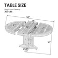 thumbnail image 4 of Aukfa Extendable Dining Table for 4-6, 42"-56" Round Kitchen Table with Removable Leaf for Dining Room/Living Room, Espresso, 4 of 8