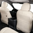 thumbnail image 4 of EKR Sienna Seat Covers for 2011-2020 Toyota Sienna XLE,Limited,Limited Premium,7 Seats,2nd Row Captain Seats W/Legrest,Seat Covers for SUV,Automotive Seat Cover Full Set-Three Row,Leather (Beige), 4 of 7