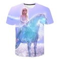 thumbnail image 1 of Regalos de cumpleaños para niña, camisetas de Frozen de dibujos animados para niñas, camisetas gráficas para niños, ropa estampada de verano, camisetas casuales de manga corta Tees12M Gao Jinjia LED, 1 of 2