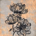 thumbnail image 3 of Kimberly, Allen 20x20 Black Modern Framed Museum Art Print Titled - Notes on Floral 3, 3 of 5