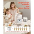 thumbnail image 4 of KFFKFF Upright Automatic Ice Cream Maker with Built-in Compressor, 1 Quart Gelato and Frozen Yogurt Machine, 4 Modes Electric Sorbet Maker, Home Compressor Ice Cream Machine, 4 of 9