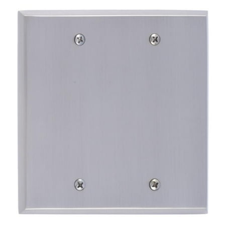 Satin Brass Double Handlebar - BRASS Accents M07-S45XX-619 Quaker Double Blank Satin Nickel Switchplates